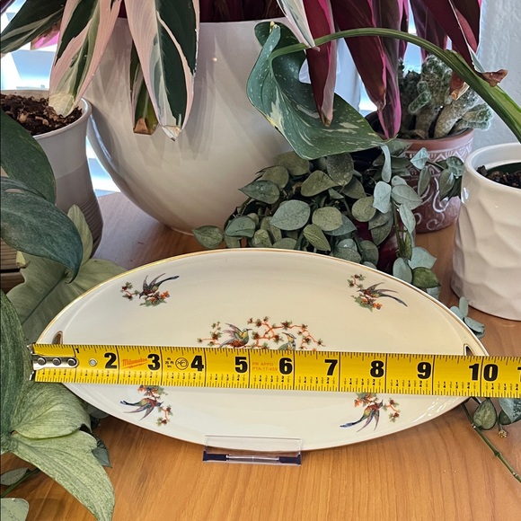 Bohemia Donatello Vintage Sugar Bowl & Relish Dish Birds Of Paradise 1921-1945 - Picture 12 of 16